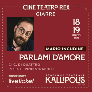 Biglietti PARLAMI D'AMORE - Mario Incudine