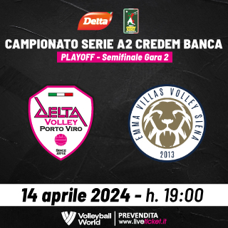 Biglietti Playoff Semifinale Gara 2 - Delta Group vs Siena